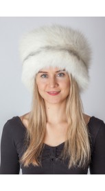 Arktinės “Marble Frost” lapės kailio kepurė